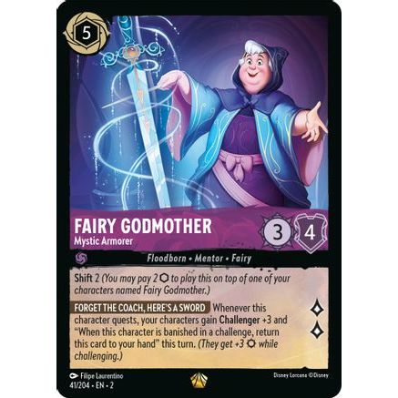 Fairy Godmother - Mystic Armorer (41/204) - Rise of the Floodborn Cold Foil