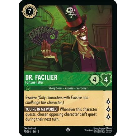 Dr. Facilier - Fortune Teller (79/204) - Rise of the Floodborn Cold Foil