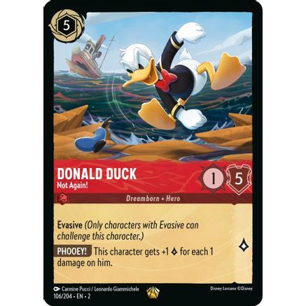 Donald Duck - Not Again! (106/204) - Rise of the Floodborn Cold Foil
