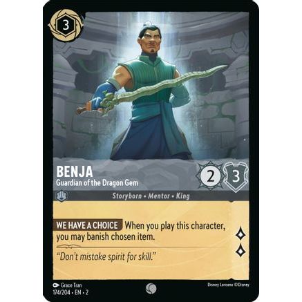 Benja - Guardian of the Dragon Gem (174/204) - Rise of the Floodborn Cold Foil
