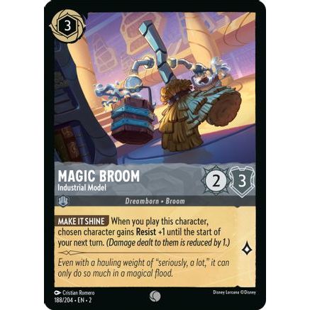 Magic Broom - Industrial Model (188/204) - Rise of the Floodborn Cold Foil