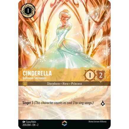Cinderella - Ballroom Sensation (Enchanted) (205/204) - Rise of the Floodborn Holofoil