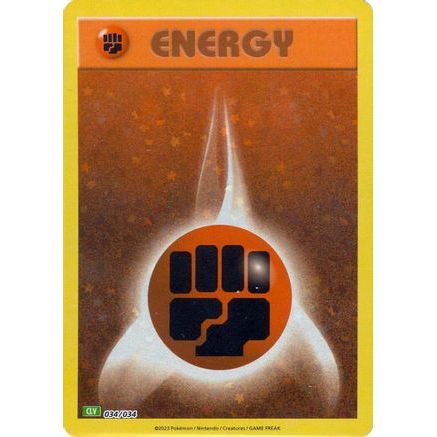 Basic Fighting Energy 34 - Trading Card Game Classic Holofoil