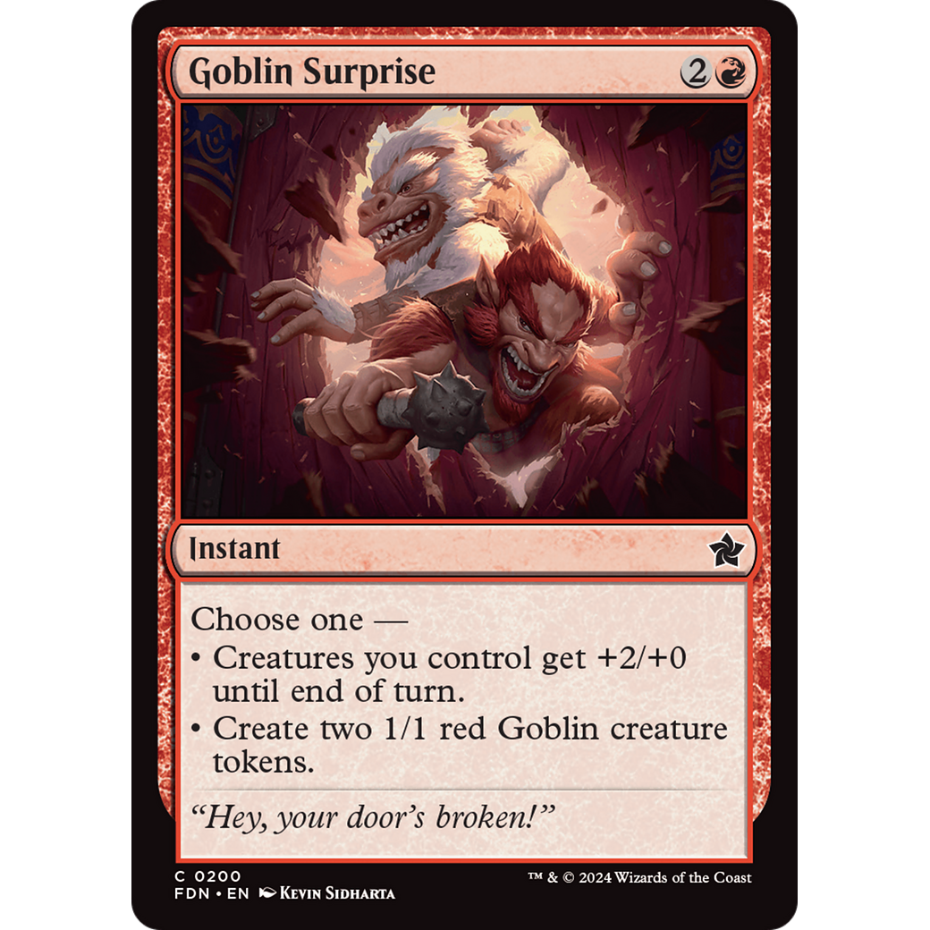 Goblin Surprise (FDN-200) - Foundations Foil