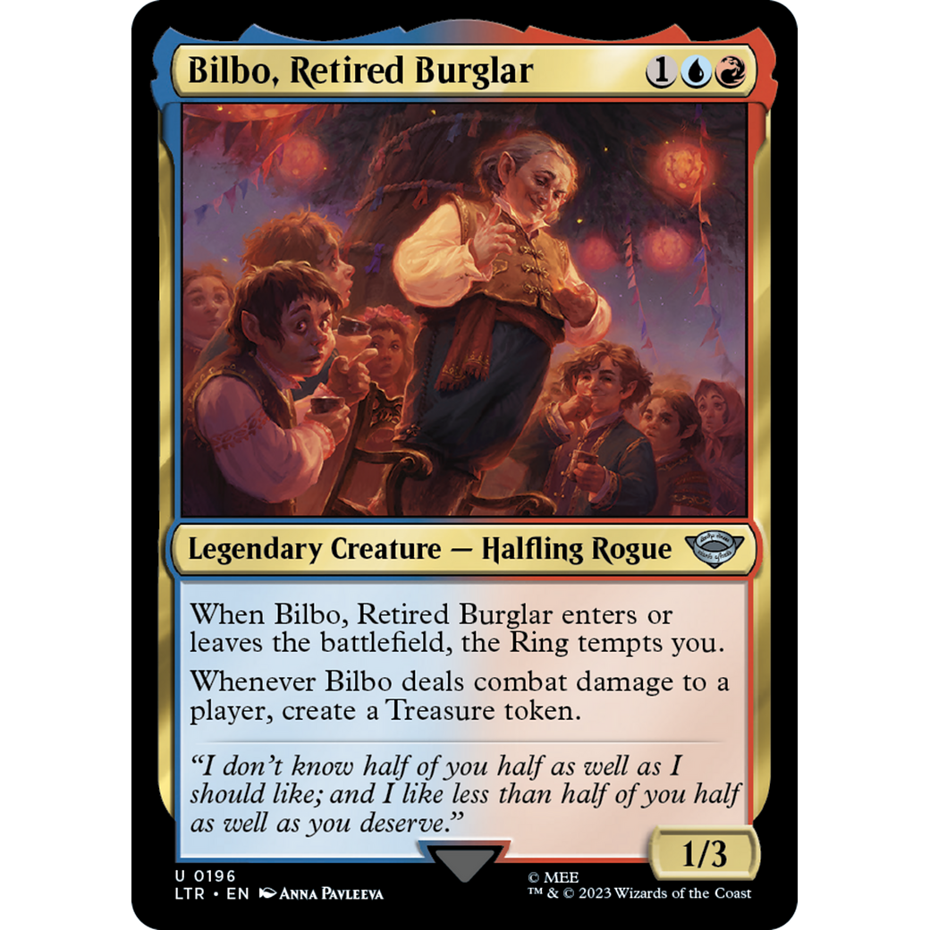 Bilbo, Retired Burglar (LTR-196) - The Lord of the Rings: Tales of Middle-earth Foil