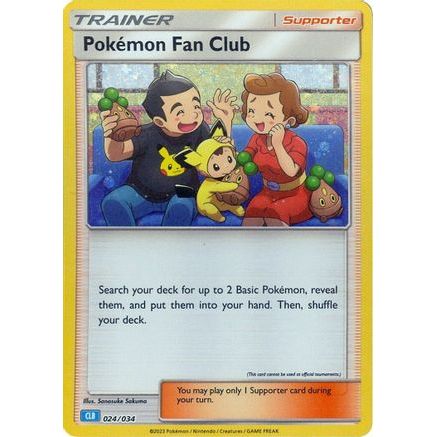 Pokemon Fan Club (CLB) 24 - Trading Card Game Classic Holofoil