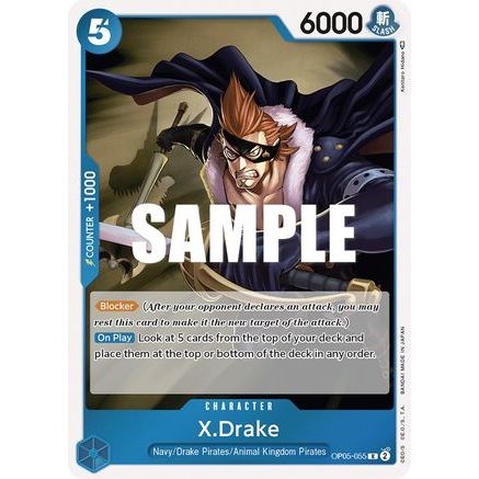 X.Drake (OP05-055) - Awakening of the New Era Foil