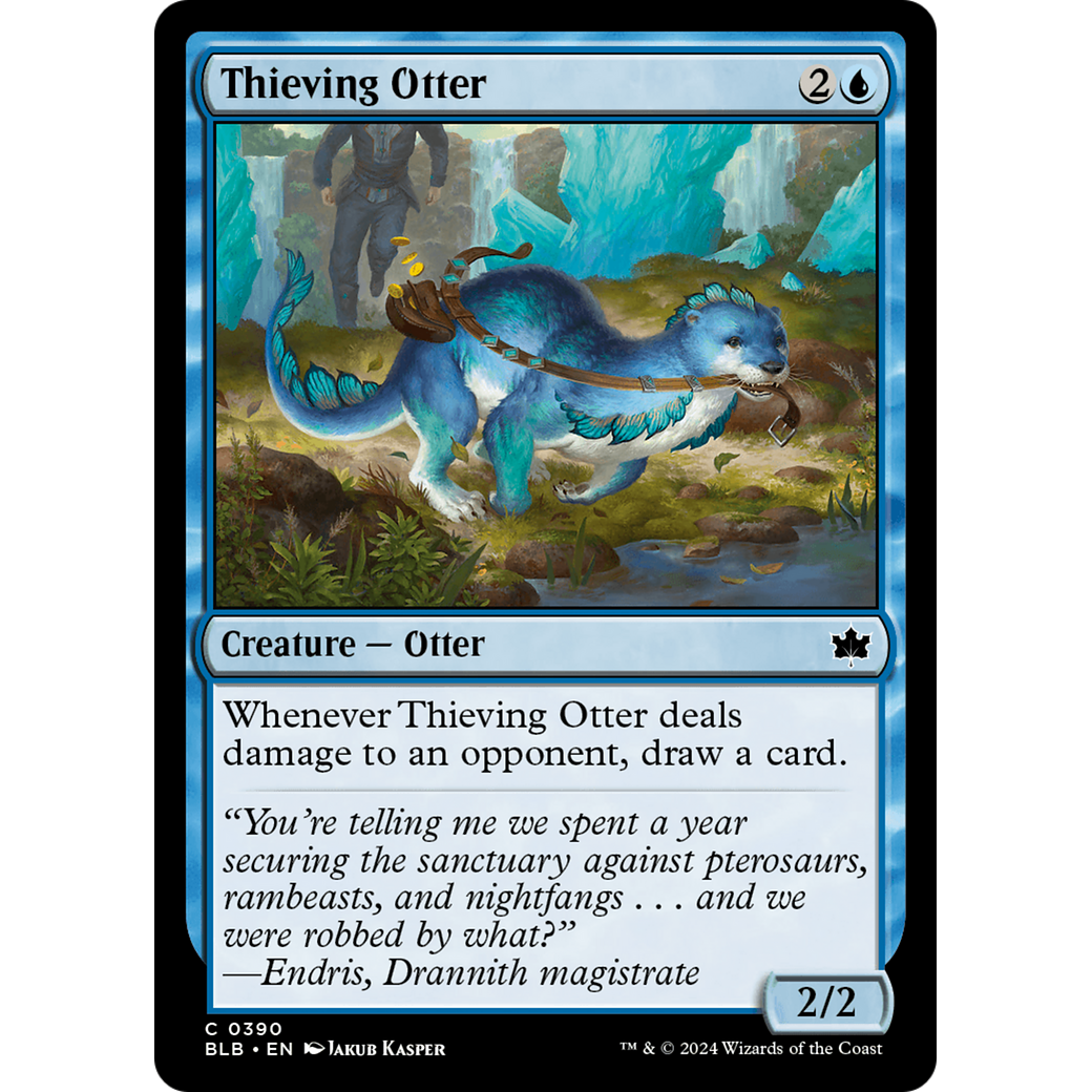 Thieving Otter (BLB-390) - Bloomburrow Foil