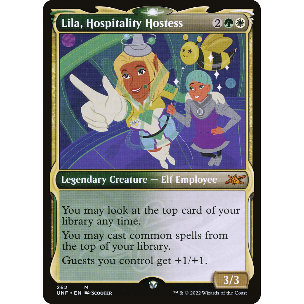 Lila, Hospitality Hostess (Showcase) (UNF-262) - Unfinity: (Showcase) Foil