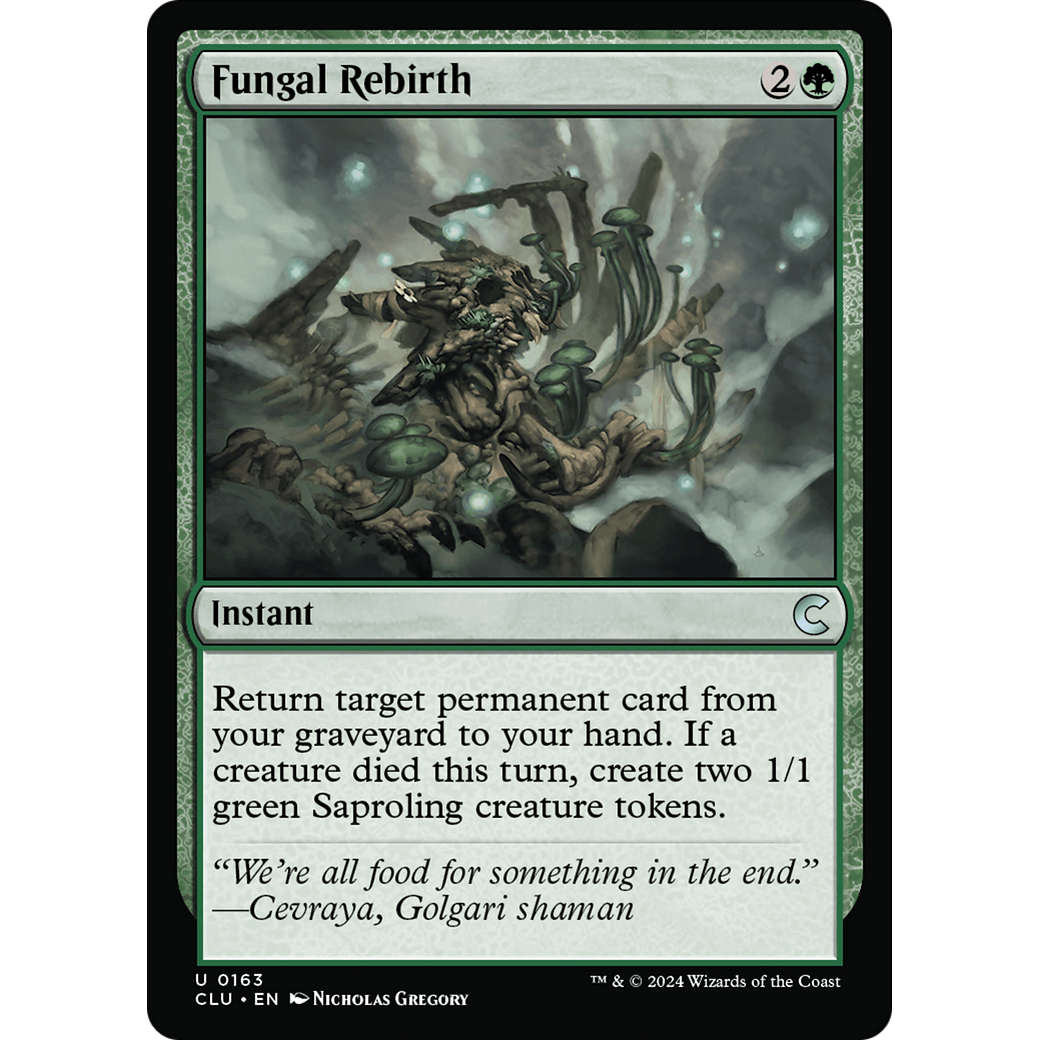 Fungal Rebirth (CLU-163) - Ravnica: Clue Edition