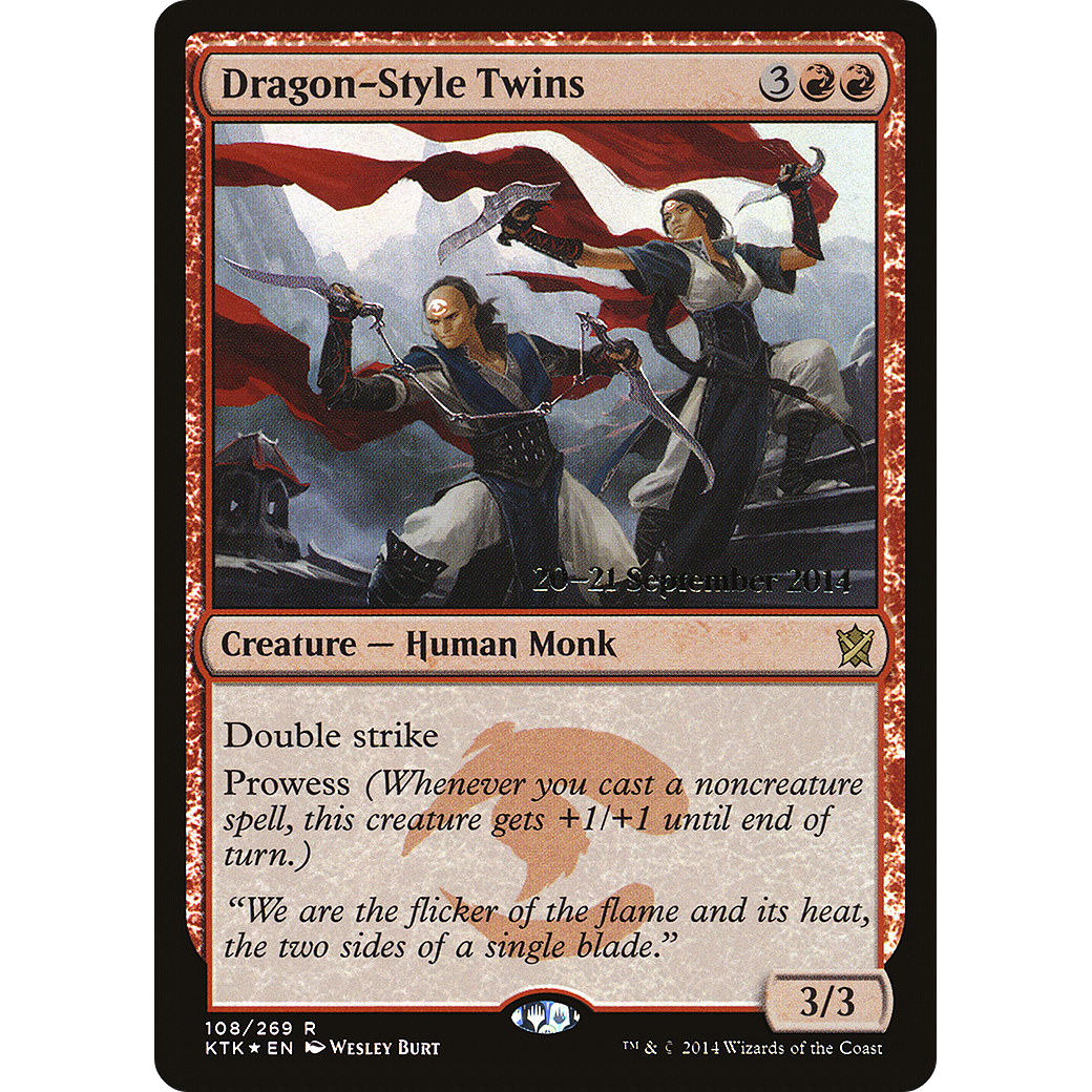 Dragon-Style Twins (PRE-108) - Khans of Tarkir Promos Foil