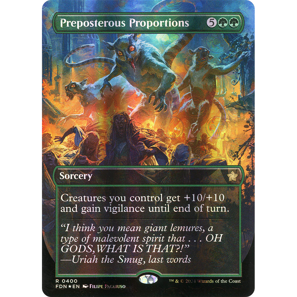Preposterous Proportions (FDN-400) - Foundations (Borderless) Foil