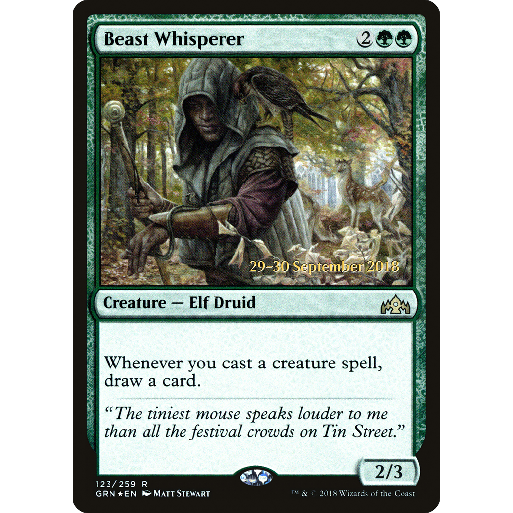 Beast Whisperer (PRE-123) - Guilds of Ravnica Promos Foil