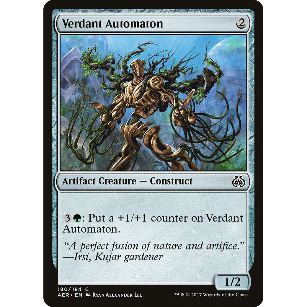 Verdant Automaton (AER-180) - Aether Revolt Foil