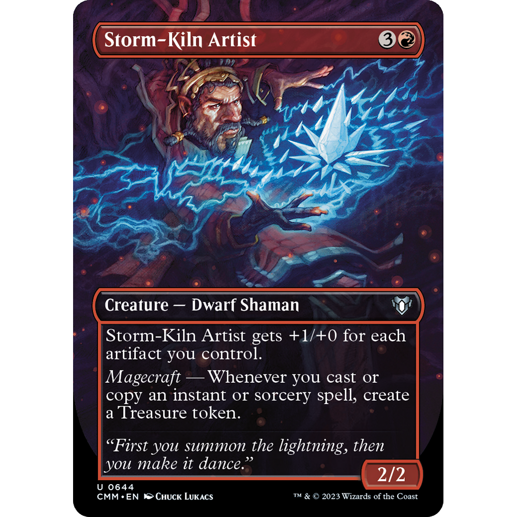 Storm-Kiln Artist (CMM-644) - Commander Masters (Borderless)