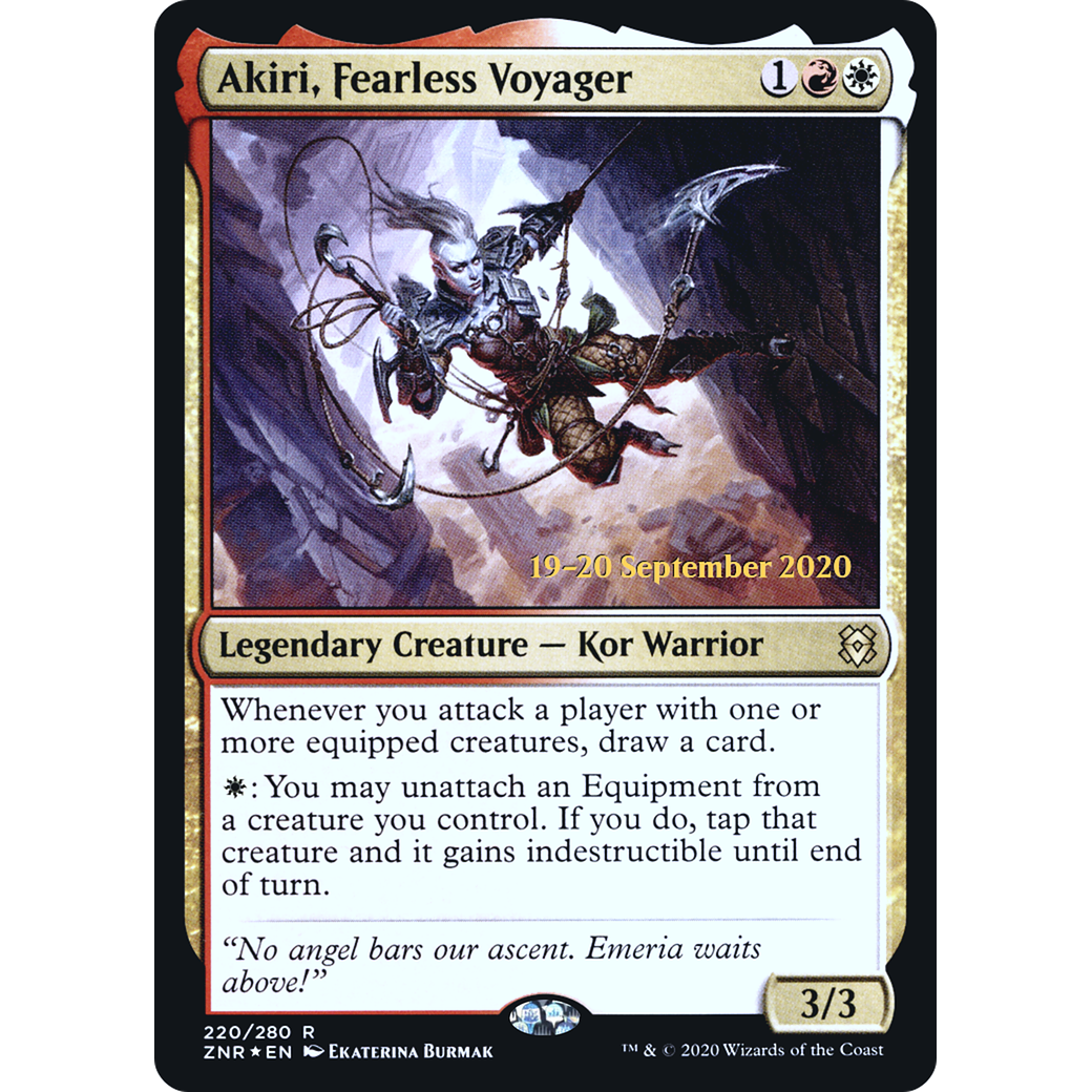 Akiri, Fearless Voyager (PRE-220) - Zendikar Rising Promos Foil