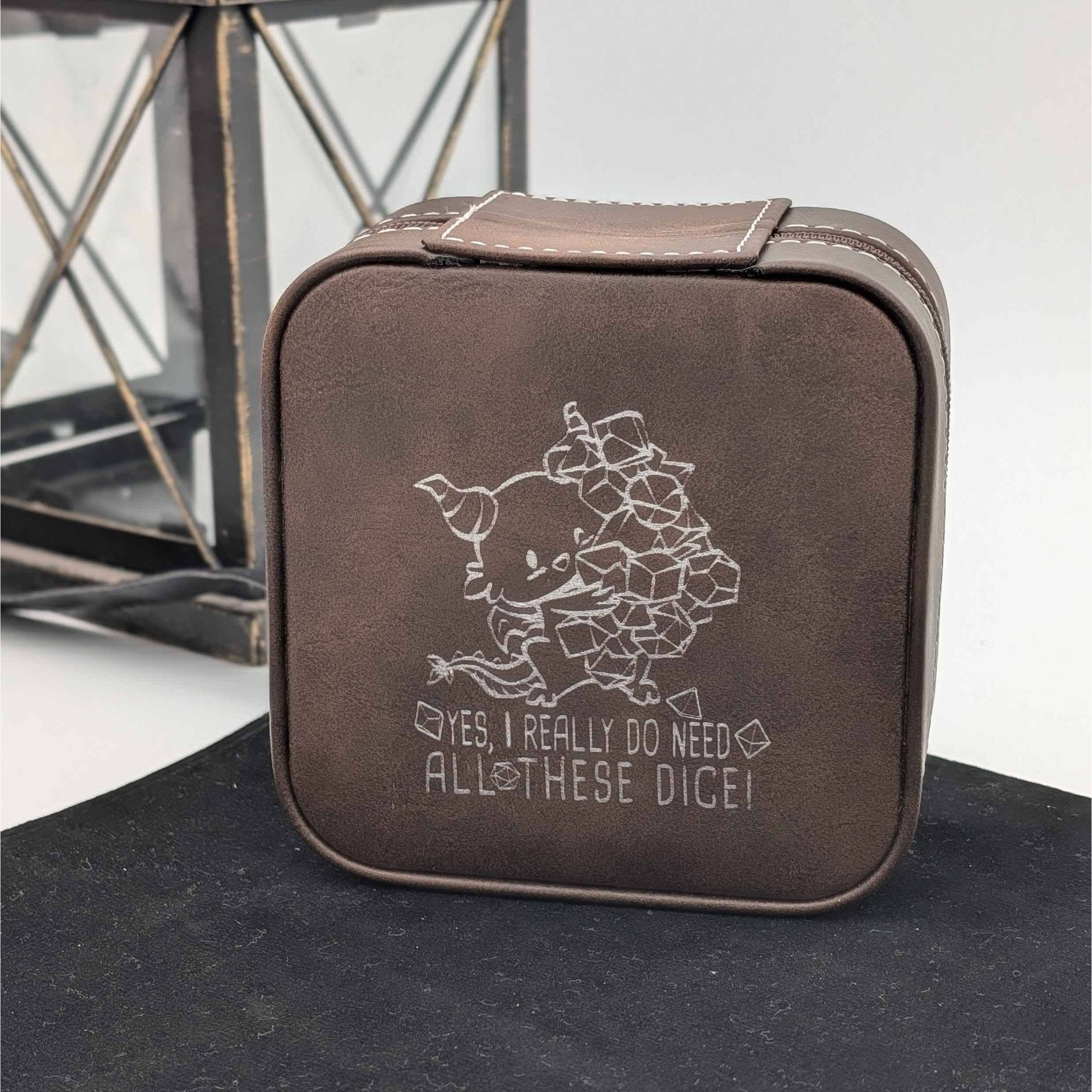 Dragon Dice Horder - D&D Leather Dice Box