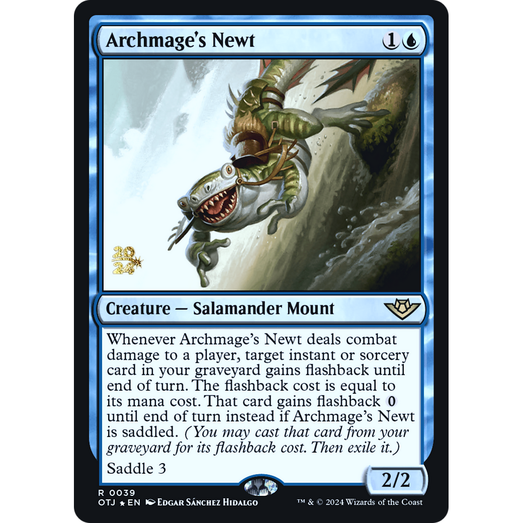 Archmage's Newt (PRE-39S) - Outlaws of Thunder Junction Promos Foil