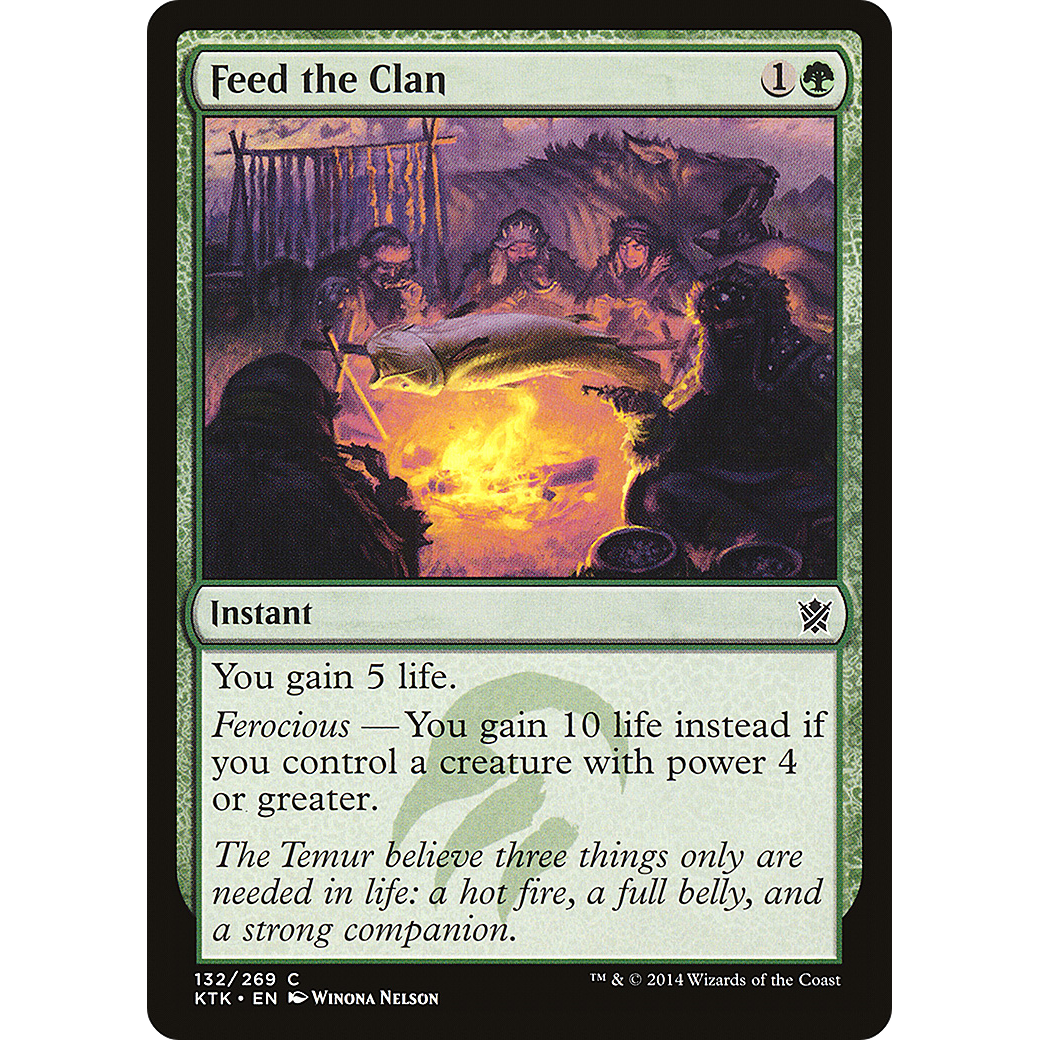 Feed the Clan (KTK-132) - Khans of Tarkir Foil