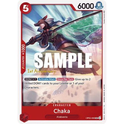 Chaka (OP05-008) - Awakening of the New Era: 1st Anniversary Tournament Cards