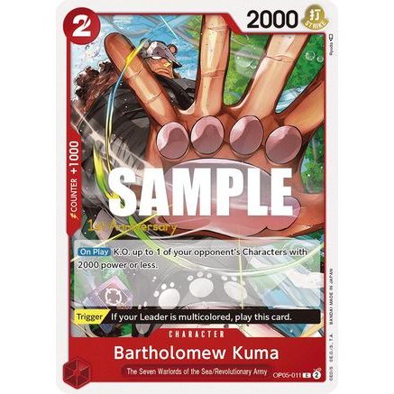 Bartholomew Kuma (OP05-011) - Awakening of the New Era: 1st Anniversary Tournament Cards