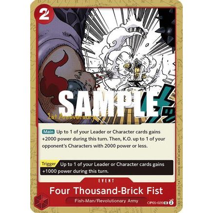 Four Thousand-Brick Fist (OP05-020) - Awakening of the New Era: 1st Anniversary Tournament Cards
