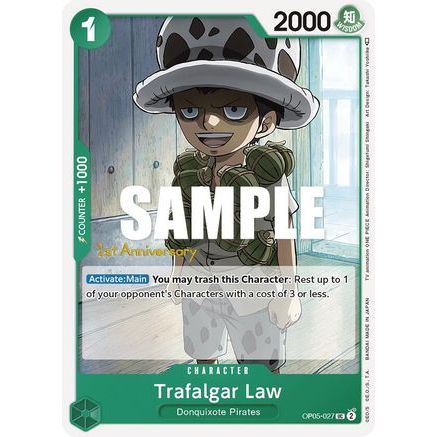 Trafalgar Law (027) (OP05-027) - Awakening of the New Era: 1st Anniversary Tournament Cards