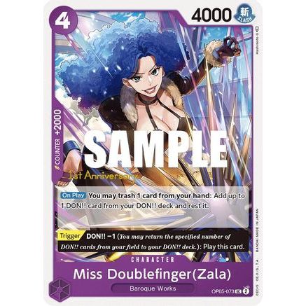 Miss Doublefinger(Zala) (OP05-073) - Awakening of the New Era: 1st Anniversary Tournament Cards