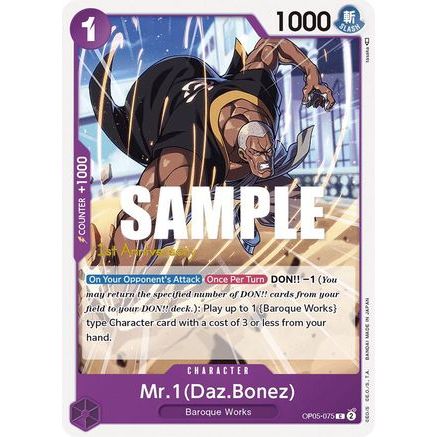 Mr.1 (Daz.Bonez) (OP05-075) - Awakening of the New Era: 1st Anniversary Tournament Cards