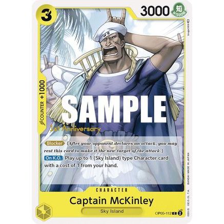 Captain McKinley (OP05-112) - Awakening of the New Era: 1st Anniversary Tournament Cards