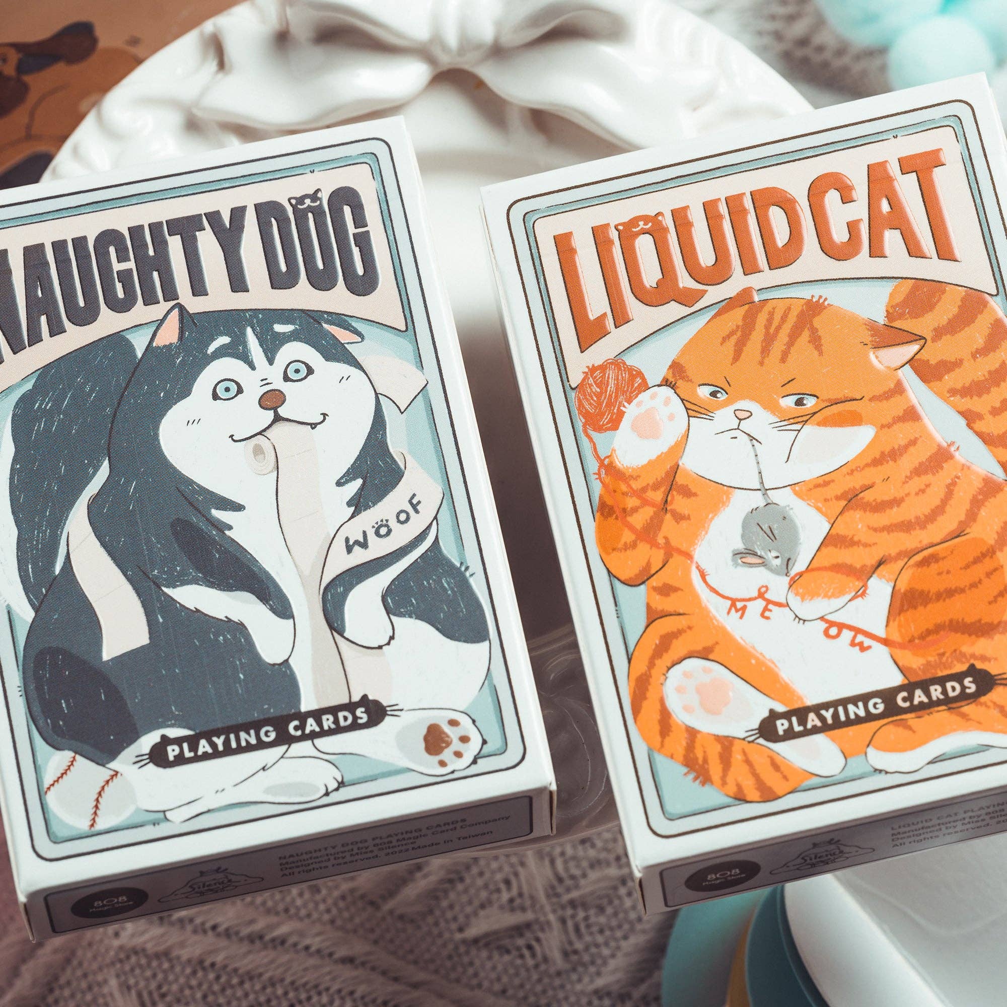 Naughty Dog & Liquid Cat Playing Cards: Liquid Cat