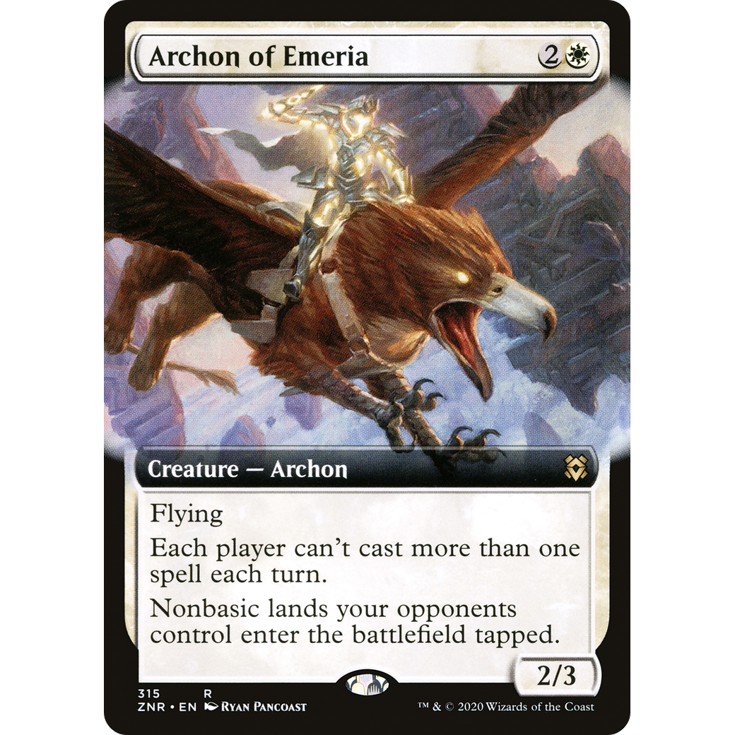Archon of Emeria (Extended Art) (ZNR-315) - Zendikar Rising: (Extended Art) Foil