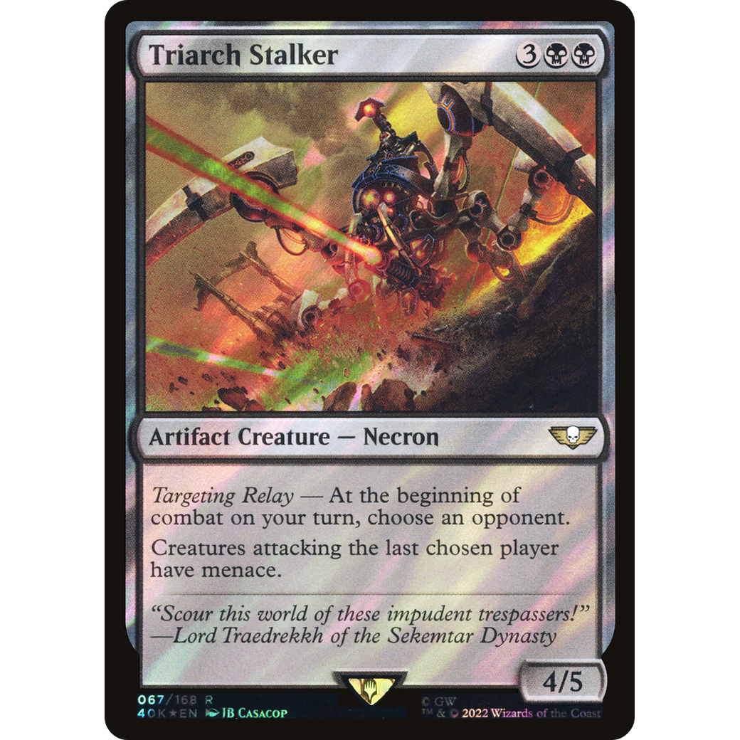 Triarch Stalker (40K-067) - Warhammer 40,000 Commander Foil