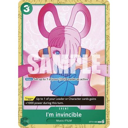 I'm invincible (Starter Deck 11: Uta Deck Battle) (ST11-005) - One Piece Promotion Cards