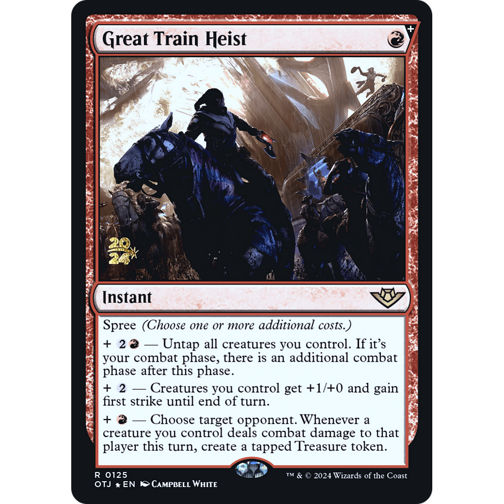 Great Train Heist (PRE-125S) - Outlaws of Thunder Junction Promos Foil