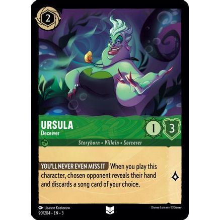Ursula - Deceiver (90/204) - Into the Inklands Cold Foil