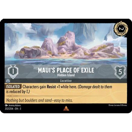 Maui's Place of Exile - Hidden Island (202/204) - Into the Inklands Cold Foil