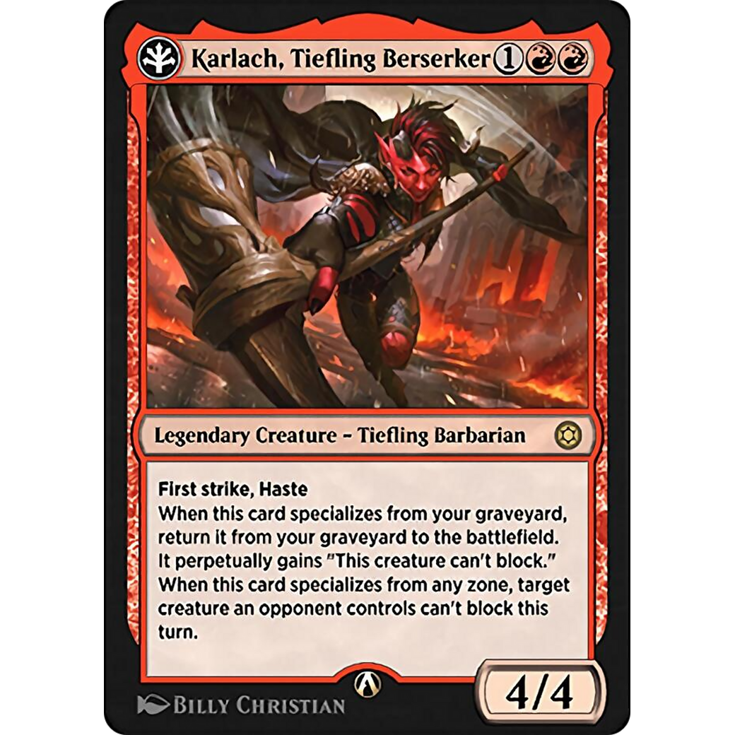 Karlach, Tiefling Berserker (HBG-14R) - Alchemy Horizons: Baldur's Gate