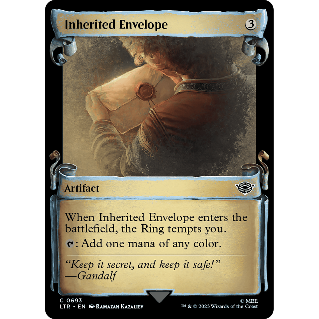 Inherited Envelope (LTR-693) - The Lord of the Rings: Tales of Middle-earth: (Showcase)