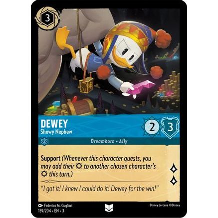 Dewey - Showy Nephew (139/204) - Into the Inklands Cold Foil