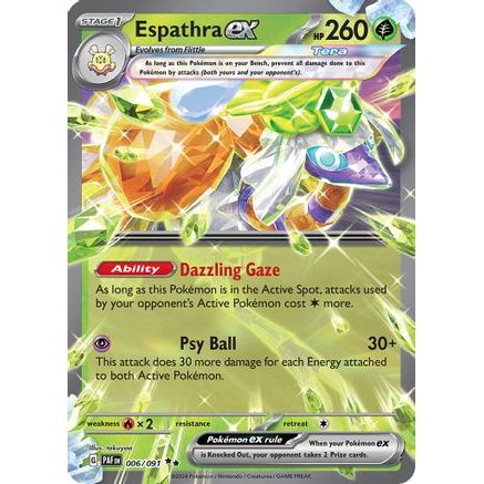 Espathra ex - 006/091 6 - SV Paldean Fates Holofoil