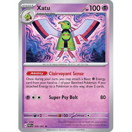 Xatu - 026/091 26 - SV Paldean Fates Holofoil