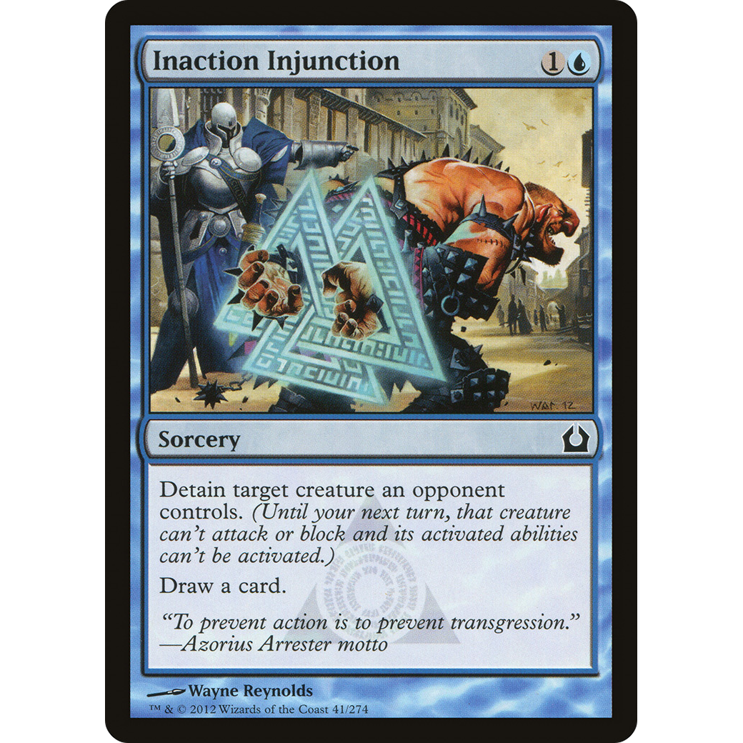 Inaction Injunction (RTR-041) - Return to Ravnica