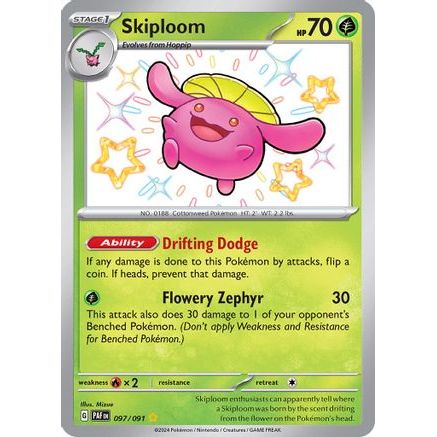 Skiploom 97 - SV Paldean Fates Holofoil