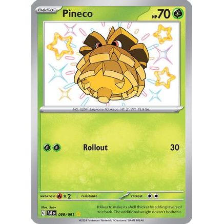 Pineco - 099/091 99 - SV Paldean Fates Holofoil