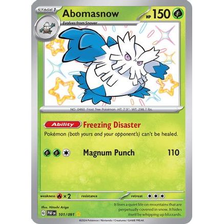 Abomasnow 101 - SV Paldean Fates Holofoil
