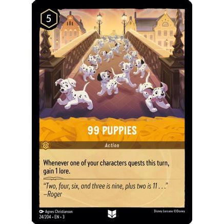 99 Puppies (24/204) - Into the Inklands Cold Foil