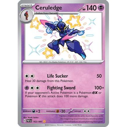 Ceruledge - 162/091 162 - SV Paldean Fates Holofoil