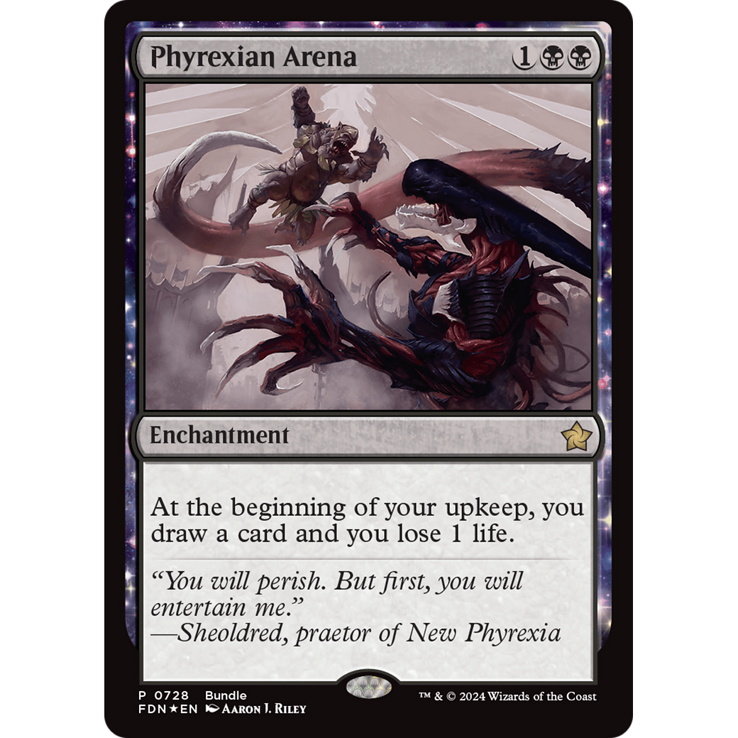 Phyrexian Arena (FDN-728) - Foundations: (enchantment) Foil