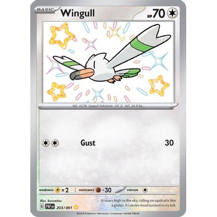 Wingull 203 - SV Paldean Fates Holofoil